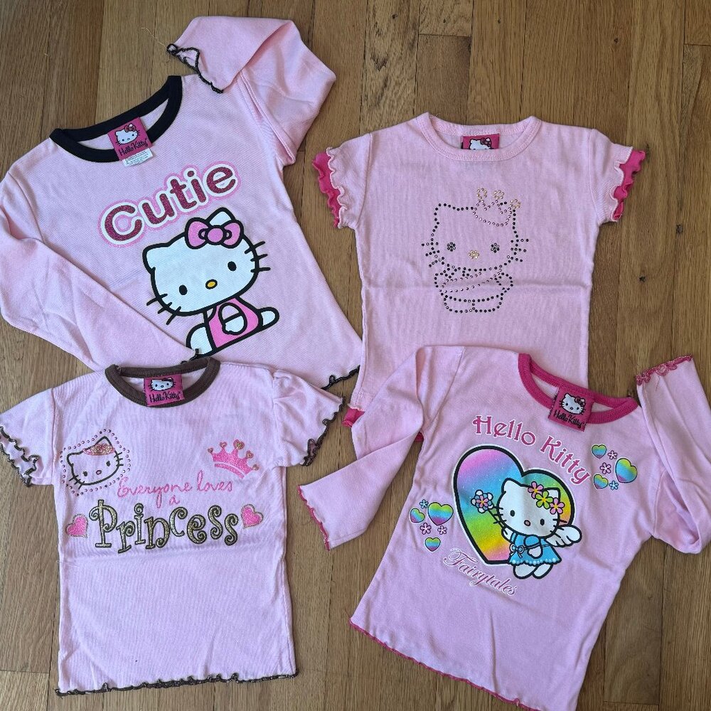 4 Hello Kitty Shirts (one is NWOT)